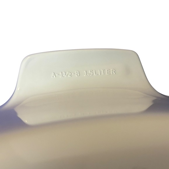 Corning Ware Casserole Dish A-1 1/2-B 1.5 Liter Iris Floral with Pyrex Lid - Picture 9 of 10